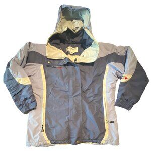 Columbia Challenge Series Ski Coat Womens Hooded Jacket‎ L Winter Warm